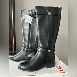 NWT Liz Claiborne Black Knee-High Boots